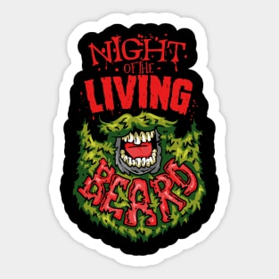 Night of the Living Beard Sticker